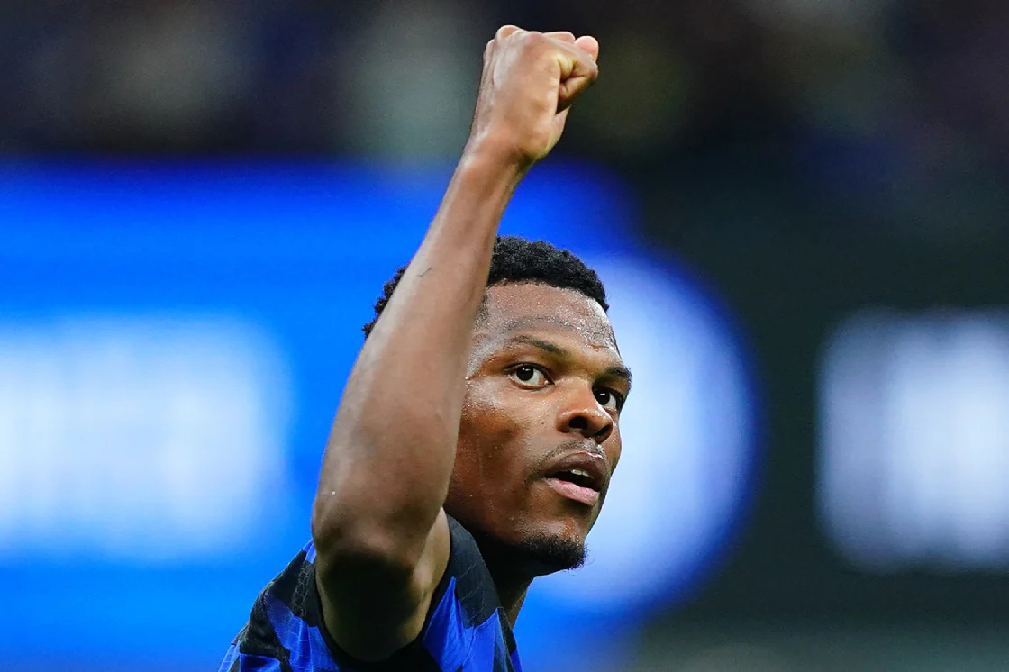 Denzel Dumfries Inter Barcellona intervista Denzel Dumfries Inter Barcellona intervista